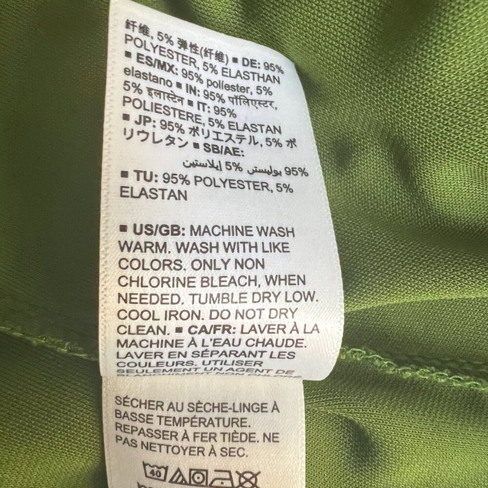 (EUC) Lark & Ro Green Wrap Dress Size L - Picture 6 of 6